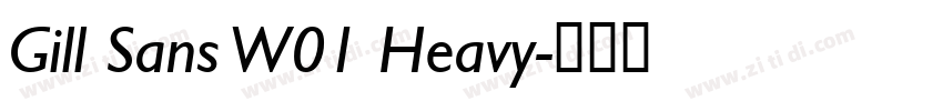 Gill Sans W01 Heavy字体转换